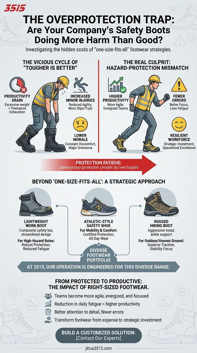 The Overprotection Trap: Are Your Company's Safety Boots Doing More Harm Than Good? Visual Guide