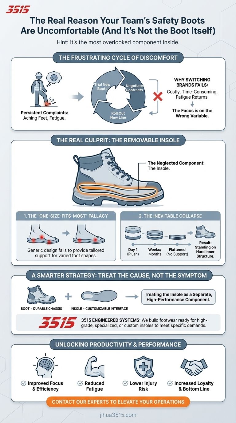 チームの安全靴が不快な本当の理由（靴自体が原因ではありません） ビジュアルガイド