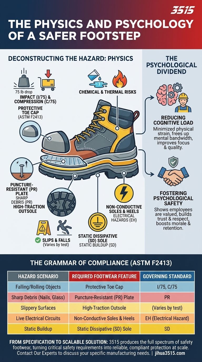 La fisica e la psicologia di un passo più sicuro Guida Visiva