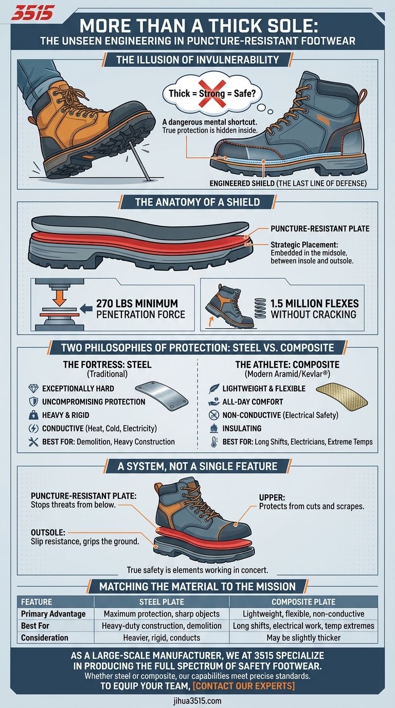 Más que una suela gruesa: la ingeniería invisible en el calzado resistente a pinchazos Guía Visual