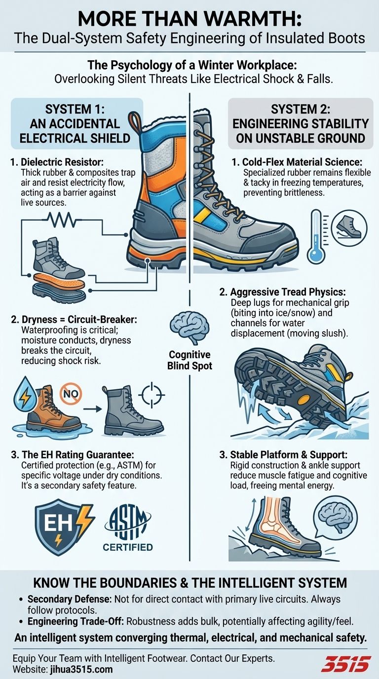 온기 그 이상: 단열 부츠의 이중 시스템 안전 공학 시각적 가이드