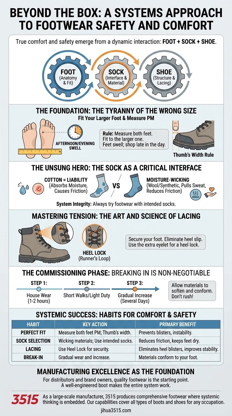 Beyond the Box: A Systems Approach to Footwear Safety and Comfort Visual Guide