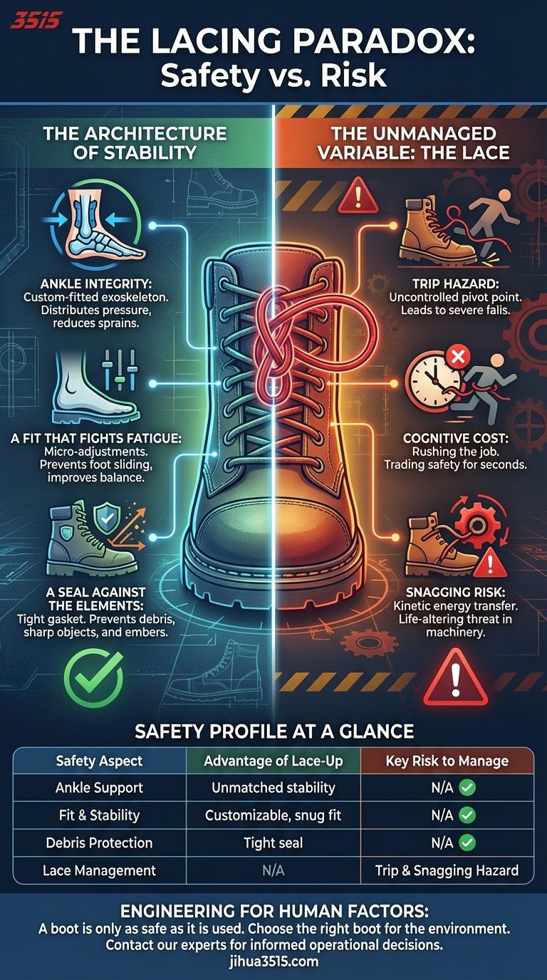 La paradoja del cordón: por qué las botas más seguras contienen su mayor riesgo Guía Visual