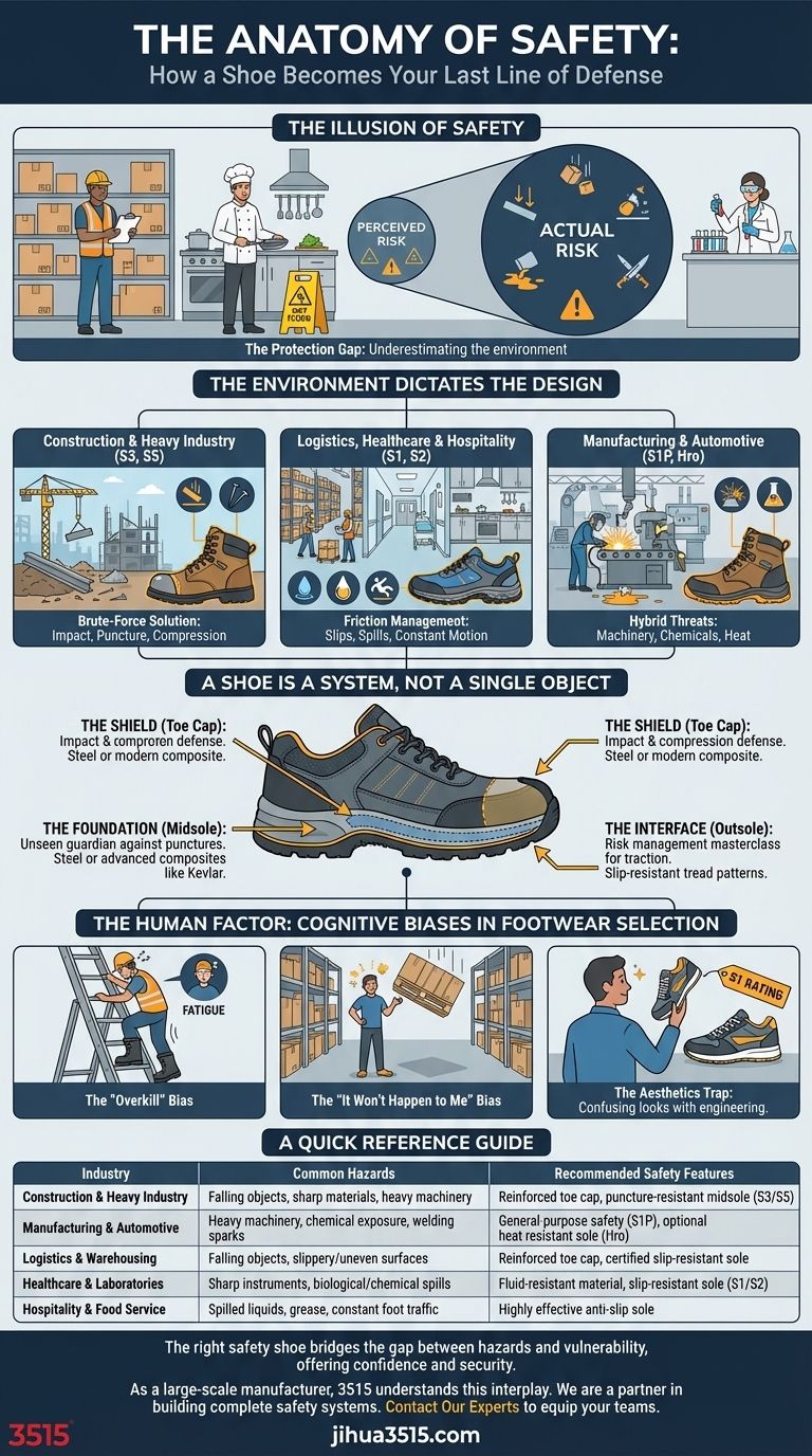 Анатомия безопасности: как обувь становится вашей последней линией обороны Визуальное руководство