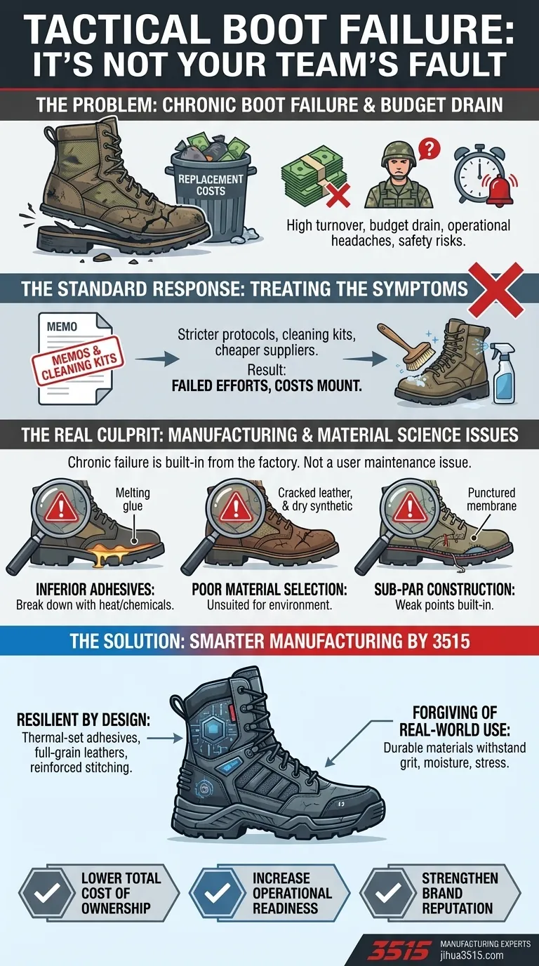 Suas Botas Táticas Estão Falhando. Não é Culpa da Sua Equipe. Guia Visual