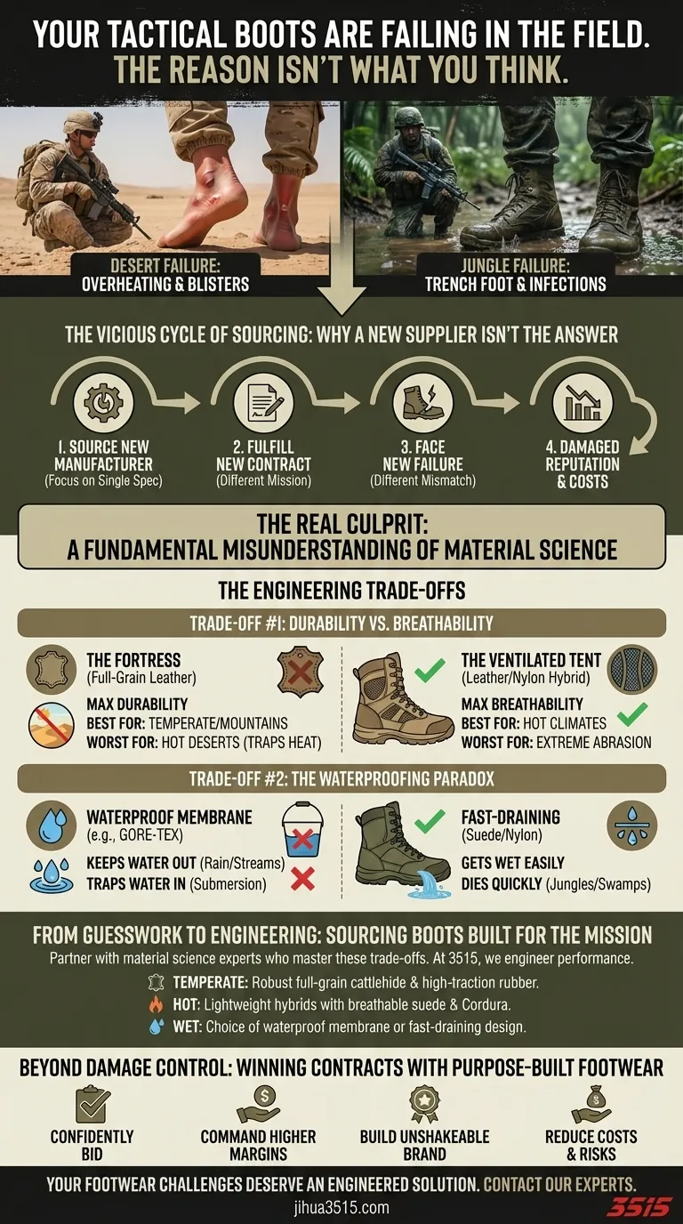 I tuoi stivali tattici stanno fallendo sul campo. La ragione non è quella che pensi. Guida Visiva