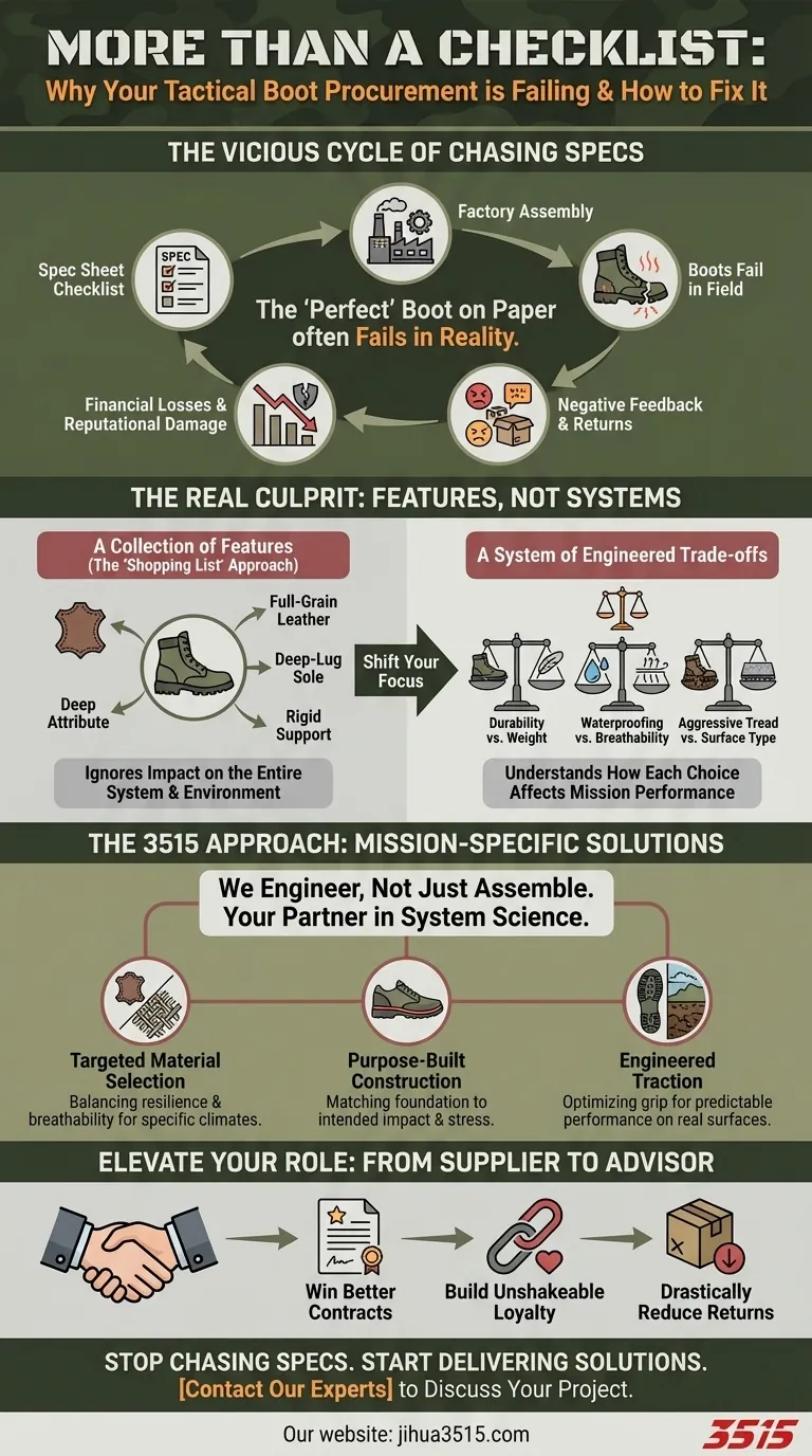 체크리스트 그 이상: 전술 부츠 조달 전략이 실패하는 이유 시각적 가이드