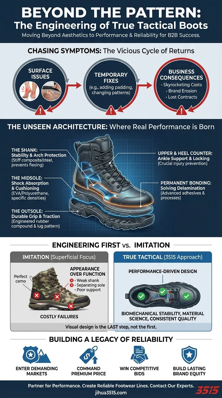 Más allá del patrón: La ingeniería que separa las botas tácticas auténticas de las imitaciones costosas Guía Visual