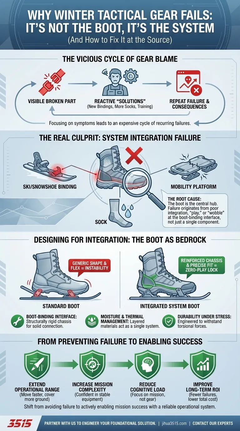 Por qué el equipo táctico de invierno falla: No es la bota, es el sistema (y cómo solucionarlo en la fuente) Guía Visual