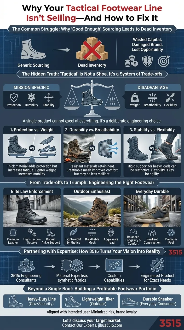 لماذا لا تباع تشكيلتك من الأحذية التكتيكية - وكيفية إصلاح ذلك دليل مرئي