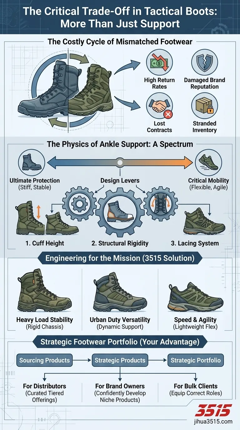 أكثر من مجرد دعم: المفاضلة الحاسمة في الأحذية التكتيكية التي يتمنى عملاؤك لو عرفتها دليل مرئي