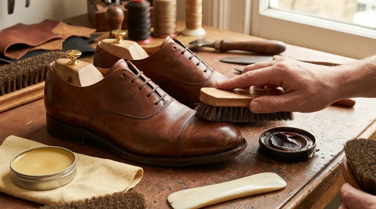 ¿Cómo ayuda el pulido a los zapatos Goodyear welt? Desbloquee décadas de uso