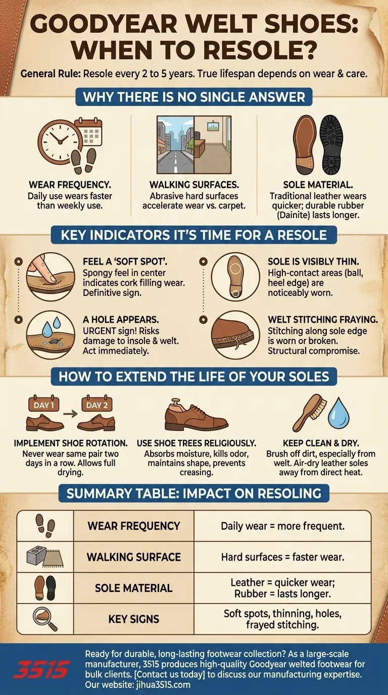 À quelle fréquence faut-il ressemeler des chaussures à cousu Goodyear ? Un guide pour prolonger la durée de vie de vos chaussures Guide Visuel