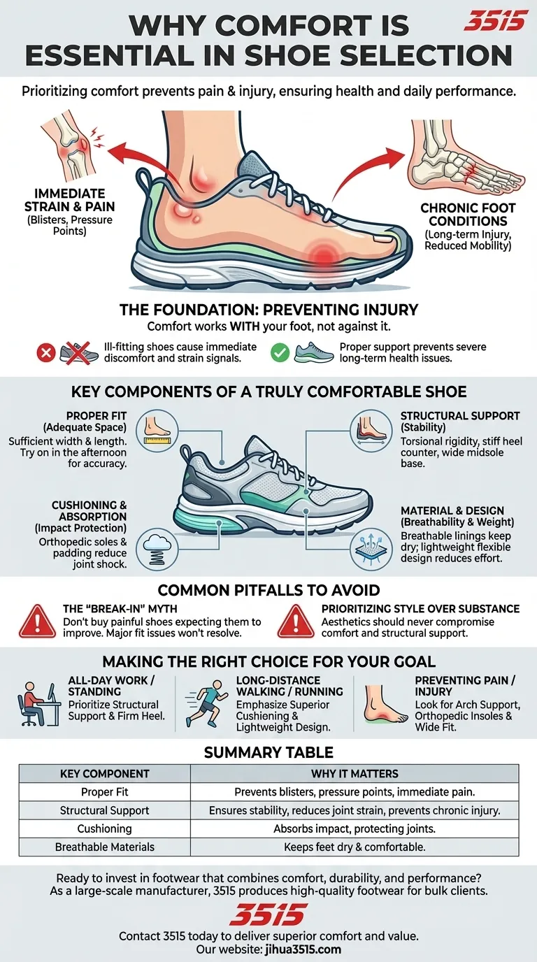 Pourquoi le confort est-il important lors du choix de chaussures ? La clé d'une santé et d'une performance à long terme Guide Visuel