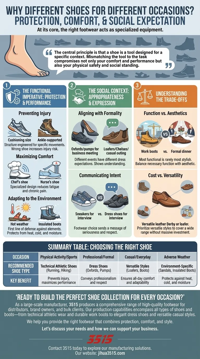 ¿Por qué es importante tener diferentes tipos de zapatos para diferentes ocasiones? Protege tus pies y causa la impresión correcta Guía Visual