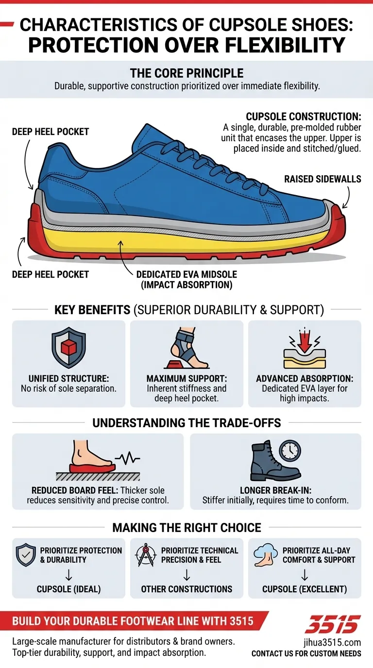 ¿Cuáles son las características de las zapatillas cupsole? Durabilidad y protección superiores explicadas Guía Visual