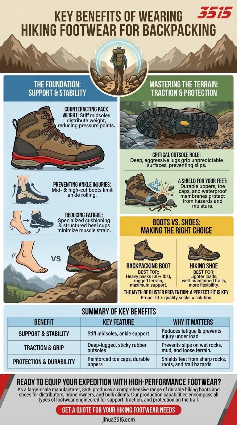 Quels sont les principaux avantages du port de chaussures ou de bottes de randonnée pour la randonnée ? Support, traction et protection expliqués Guide Visuel