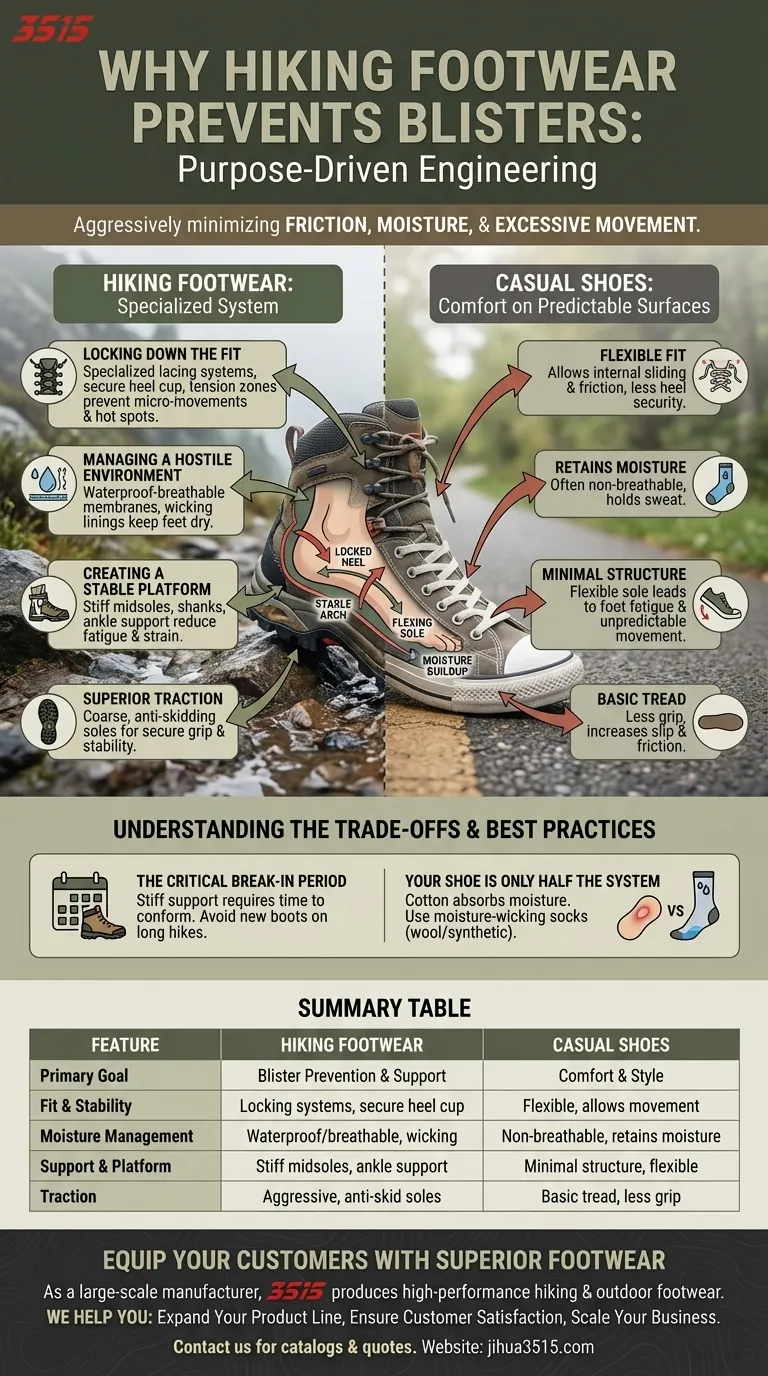 Pourquoi les chaussures ou bottes de randonnée préviennent-elles mieux les ampoules que les chaussures décontractées ? Découvrez les secrets de l'ingénierie Guide Visuel