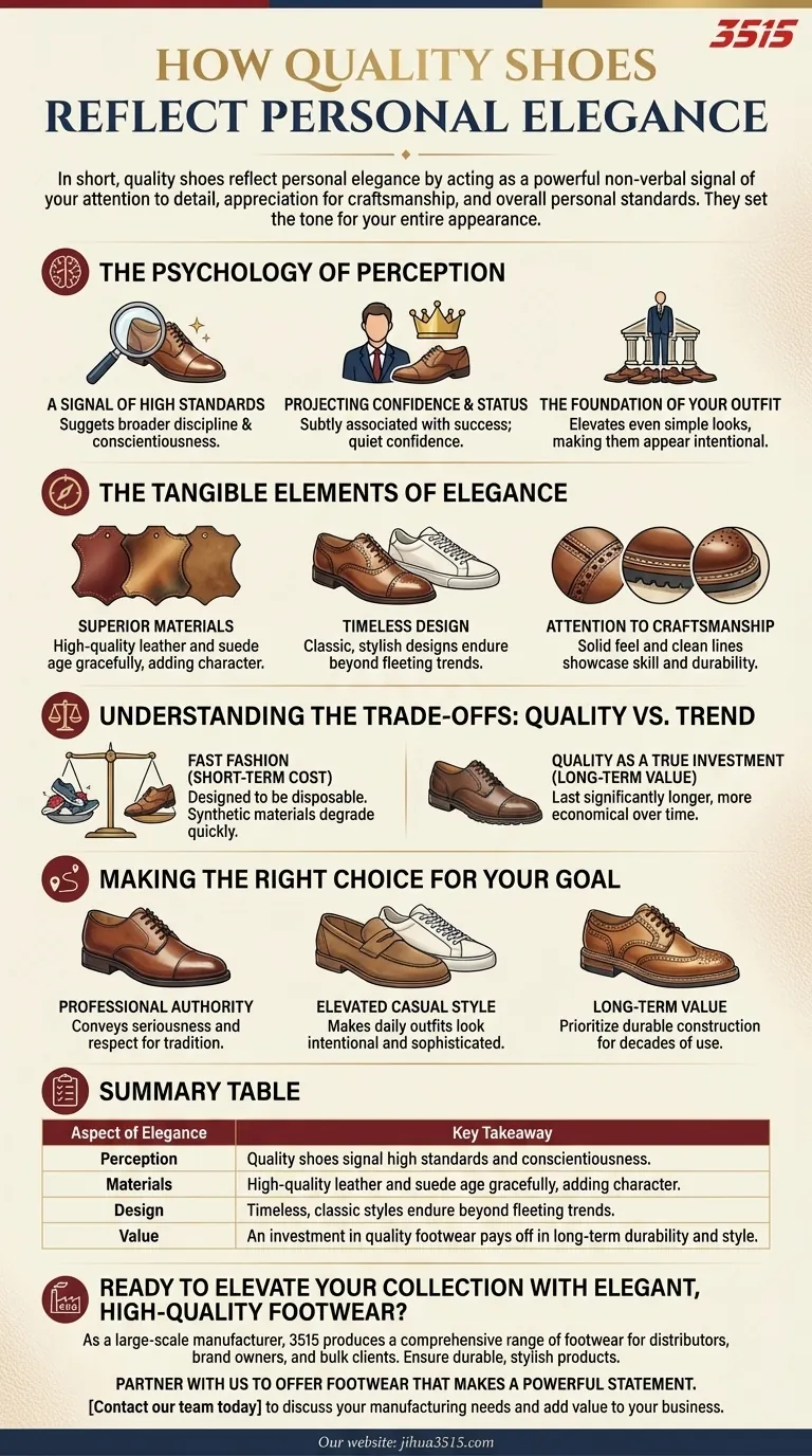 Wie spiegeln hochwertige Schuhe persönliche Eleganz wider? Zeigen Sie Ihre persönlichen Standards von Grund auf Visuelle Anleitung