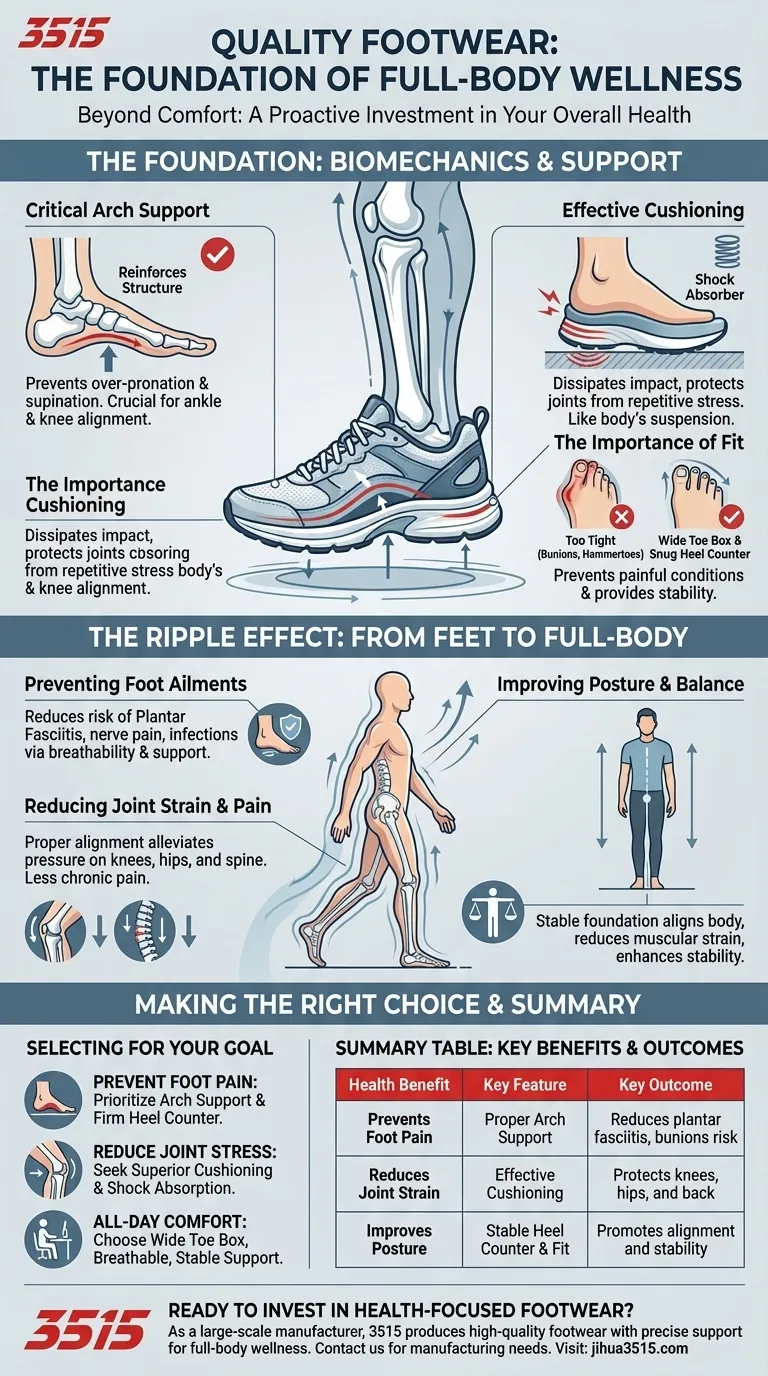 Quels sont les bienfaits des chaussures de qualité pour la santé ? Protégez vos articulations et améliorez votre posture Guide Visuel