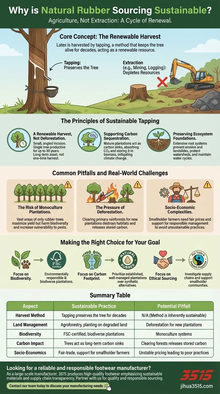 Pourquoi le processus d'approvisionnement du caoutchouc naturel est-il considéré comme durable ? Découvrez la récolte renouvelable Guide Visuel