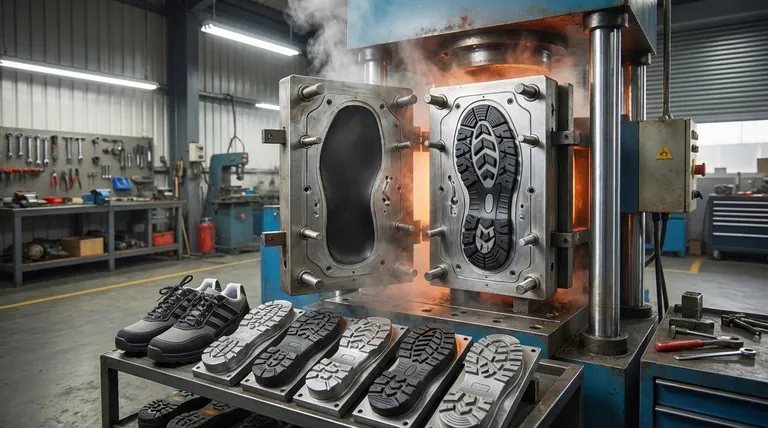 Quelles sont les caractéristiques clés des moules de semelles extérieures utilisés dans le moulage par compression du caoutchouc ? Guide essentiel pour des chaussures durables