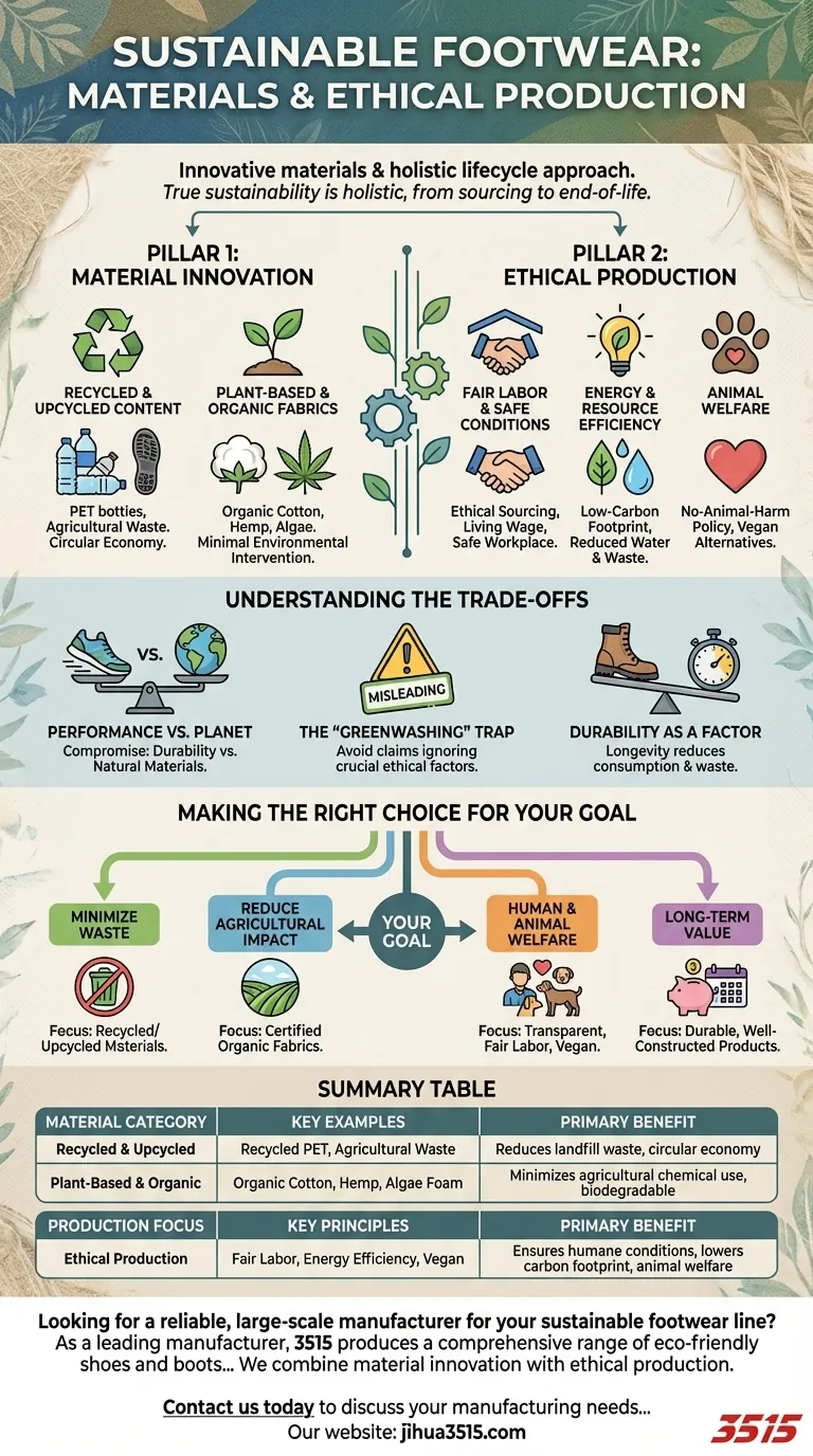 Quels matériaux sont utilisés dans les chaussures durables ? Un guide des chaussures écologiques Guide Visuel