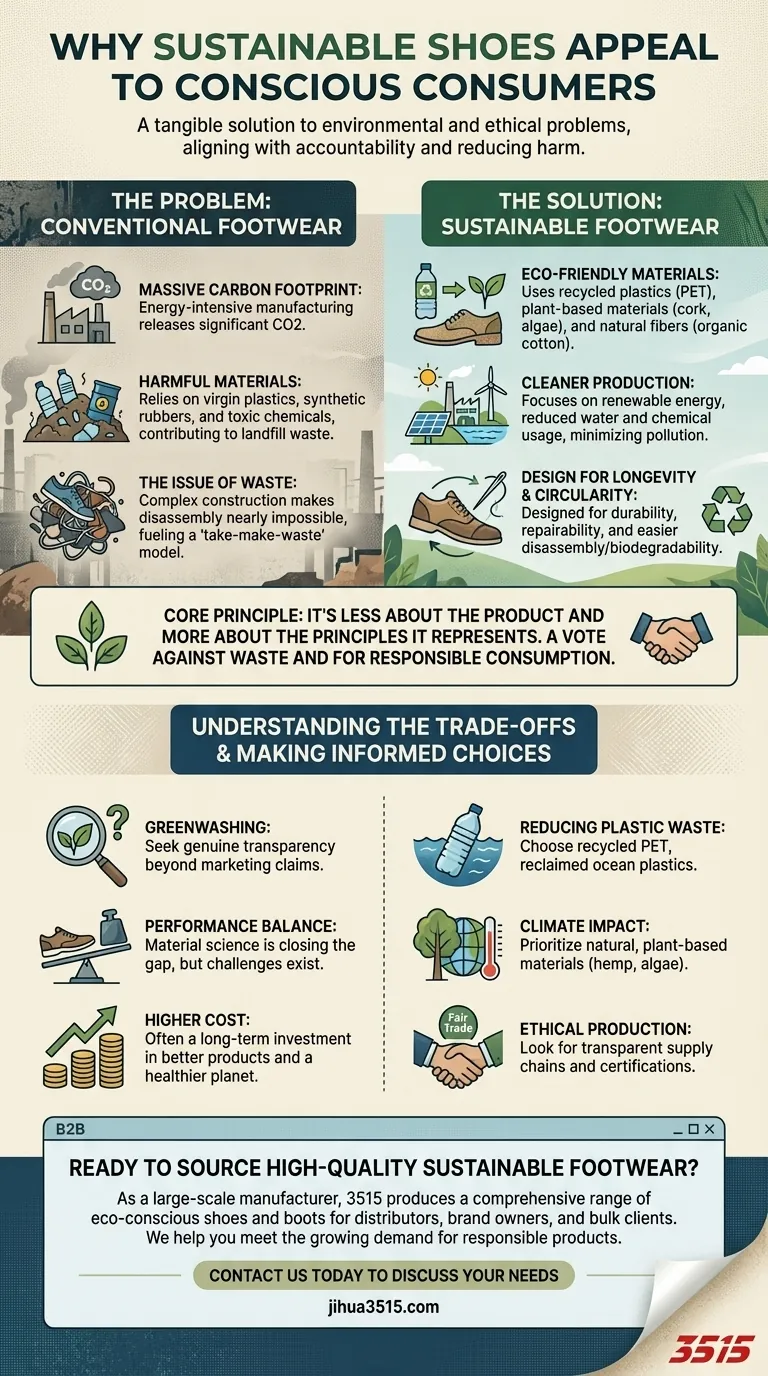 Pourquoi les chaussures durables séduisent-elles les consommateurs conscients ? Guide des chaussures éthiques et écologiques Guide Visuel