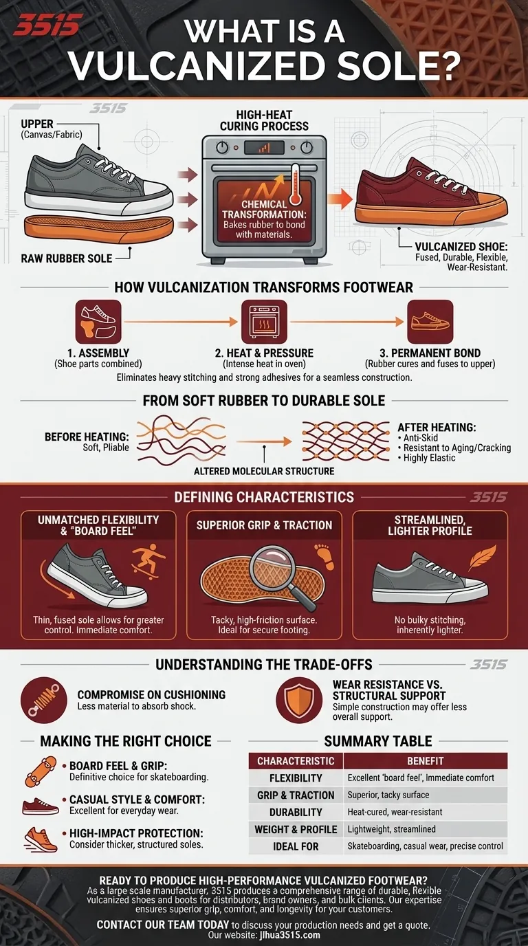 Was ist eine vulkanisierte Sohle? Entdecken Sie das Geheimnis überlegener Flexibilität und Griffigkeit Visuelle Anleitung