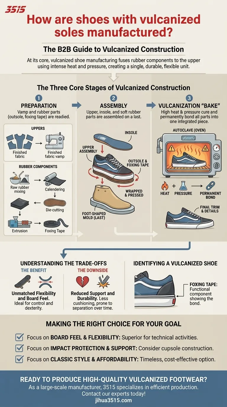 Comment sont fabriquées les chaussures à semelles vulcanisées ? Découvrez le processus derrière les chaussures durables Guide Visuel