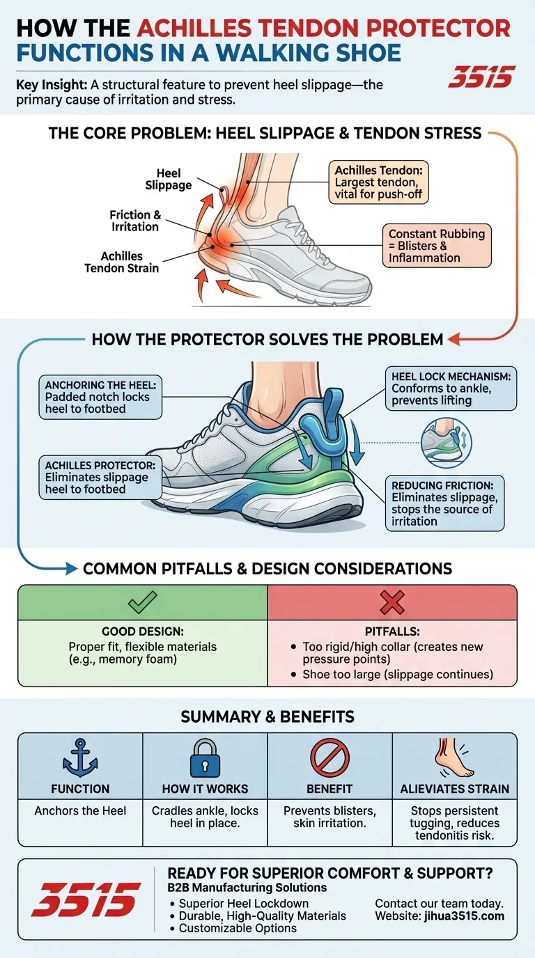 Wie funktioniert der Achillessehnenschutz in einem Wanderschuh? Fixiert Ihre Ferse, um Schmerzen vorzubeugen Visuelle Anleitung