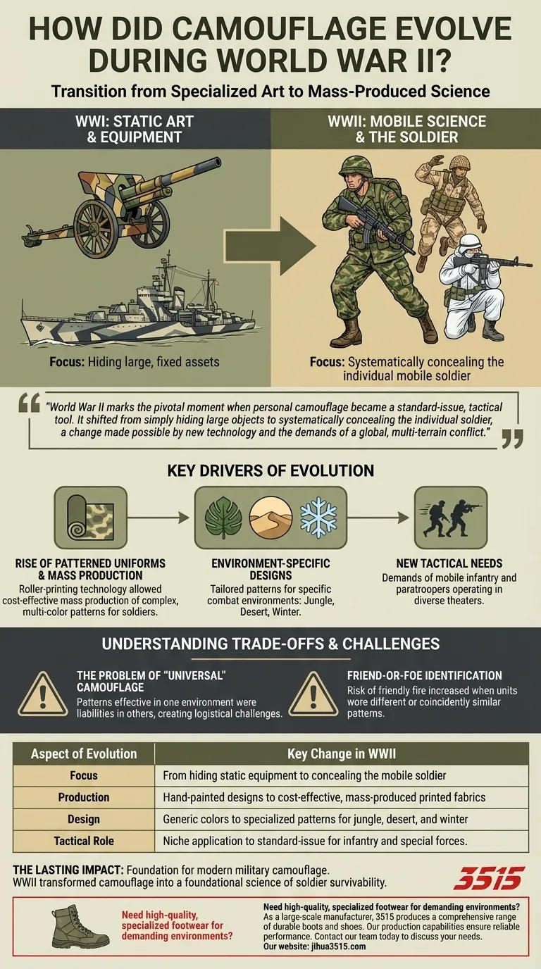 Comment le camouflage a-t-il évolué pendant la Seconde Guerre mondiale ? De l'art statique à la science produite en série Guide Visuel