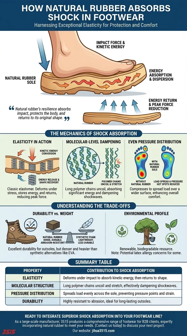 Comment le caoutchouc naturel contribue-t-il à l'absorption des chocs dans les chaussures ? Découvrez un confort et une durabilité supérieurs Guide Visuel