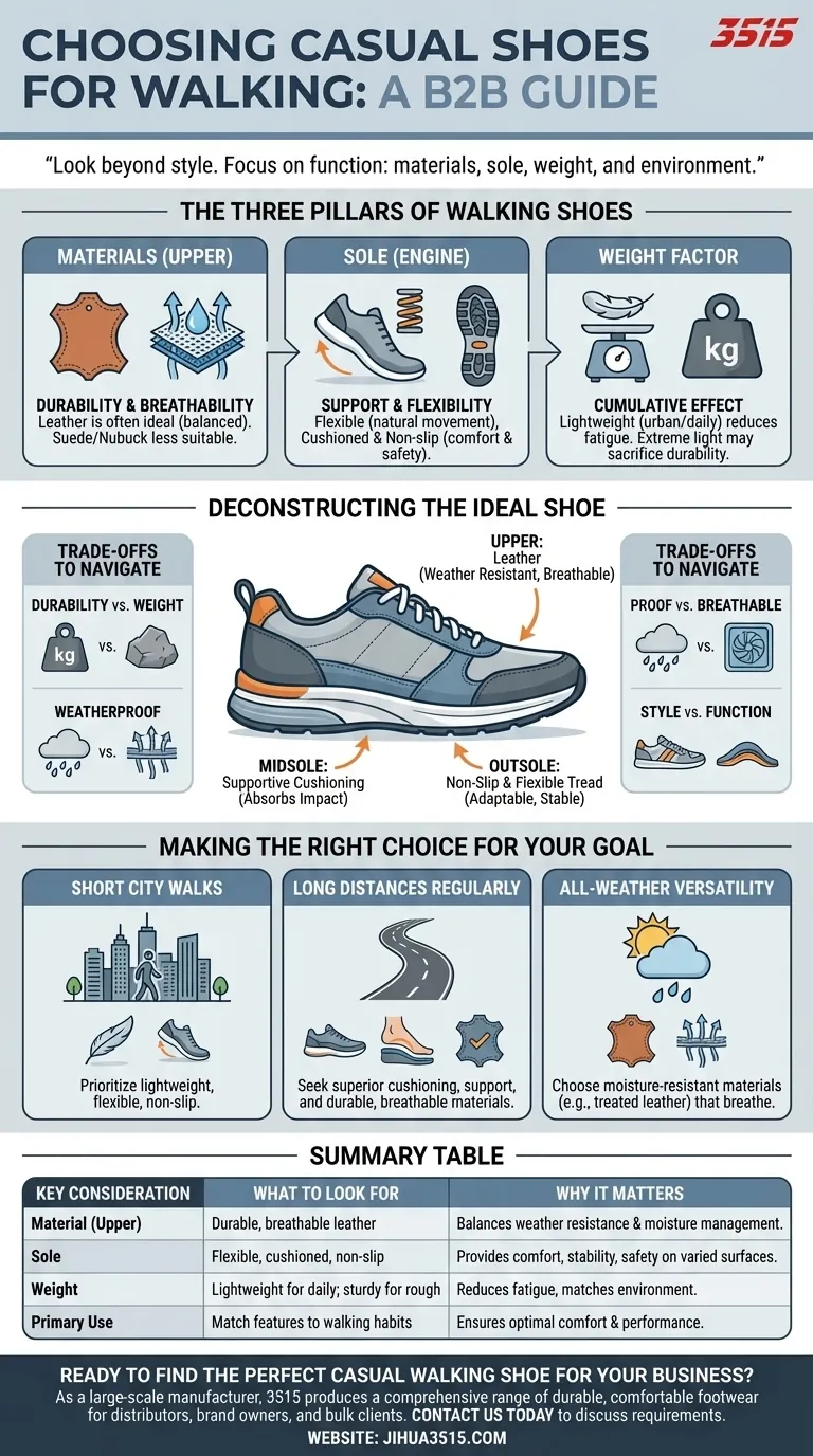 ¿Qué debes considerar al elegir zapatos informales para caminar? Encuentra el ajuste perfecto para comodidad y durabilidad Guía Visual