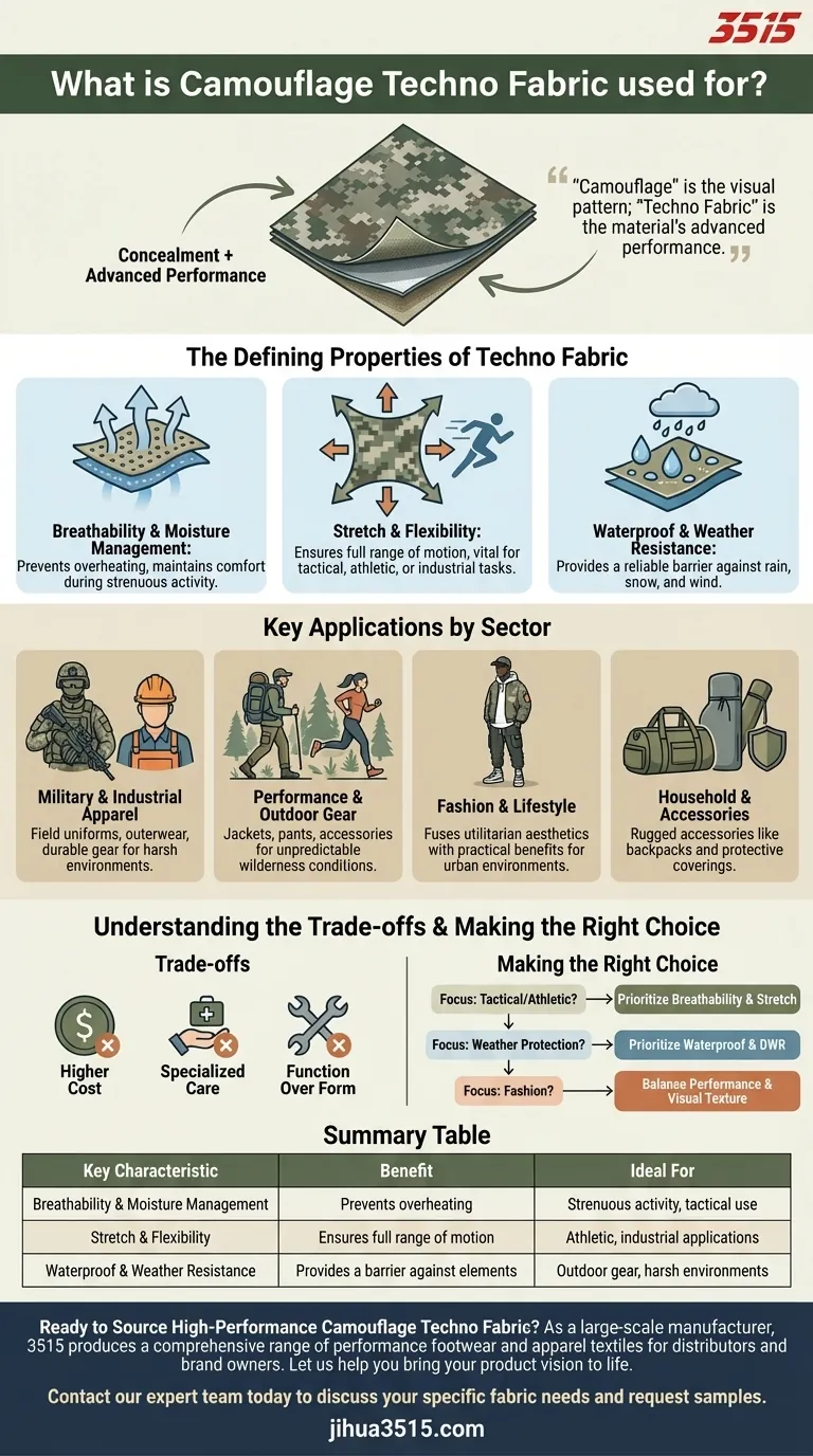 Для чего используется камуфляжная техноткань? Высокопроизводительная одежда для сложных условий Визуальное руководство