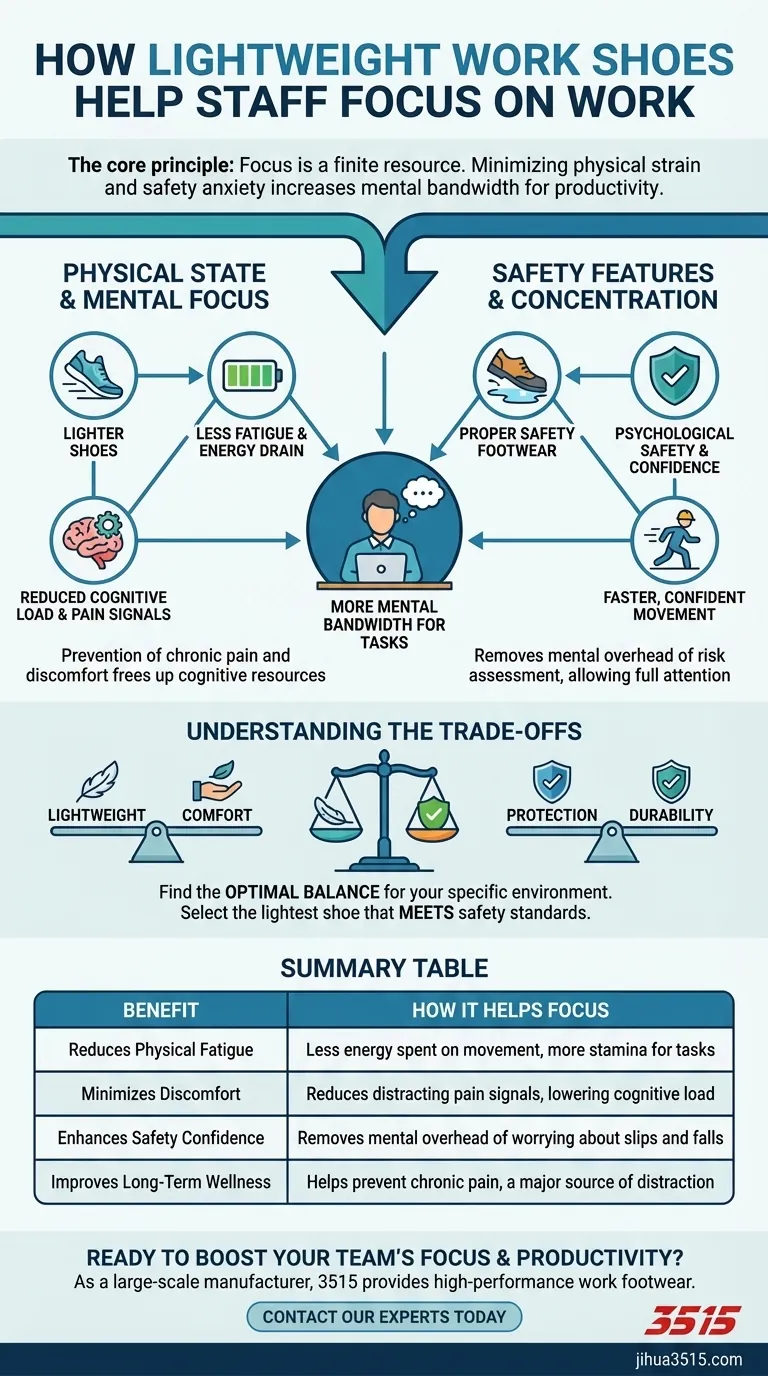 Wie helfen leichte Arbeitsschuhe den Mitarbeitern, sich auf die Arbeit zu konzentrieren? Steigern Sie die Produktivität & Reduzieren Sie die Ermüdung Visuelle Anleitung