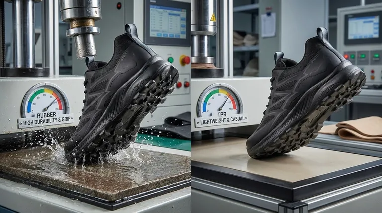 Quelles sont les principales différences entre les semelles en caoutchouc et en TPR pour les baskets ? Choisissez la bonne base pour vos chaussures.