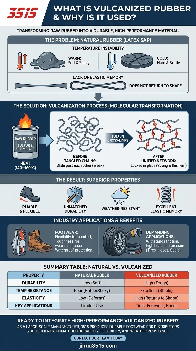 Cos'è la gomma vulcanizzata e perché viene utilizzata nei prodotti? La chiave per calzature resistenti e flessibili Guida Visiva