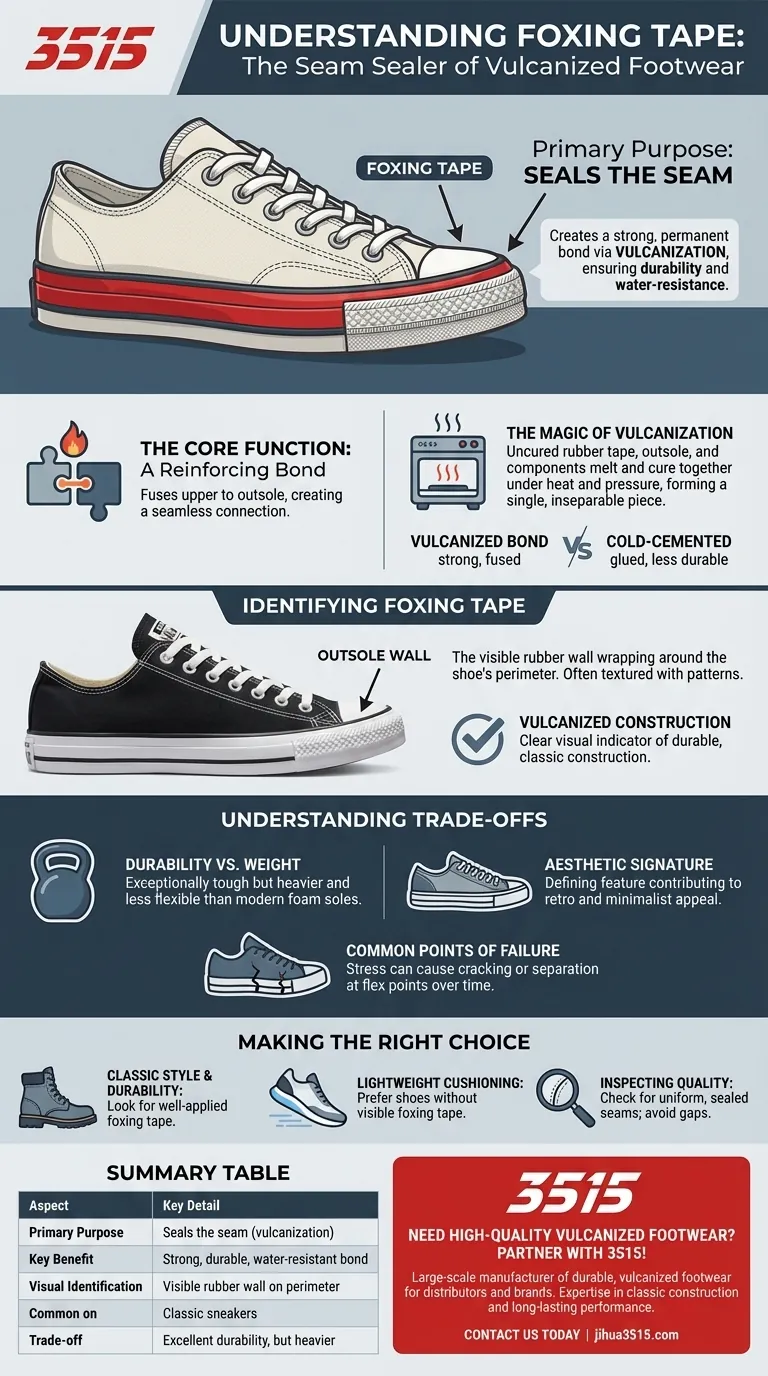 Qu'est-ce que la bande de renfort et quel est son rôle ? La clé des chaussures vulcanisées durables Guide Visuel