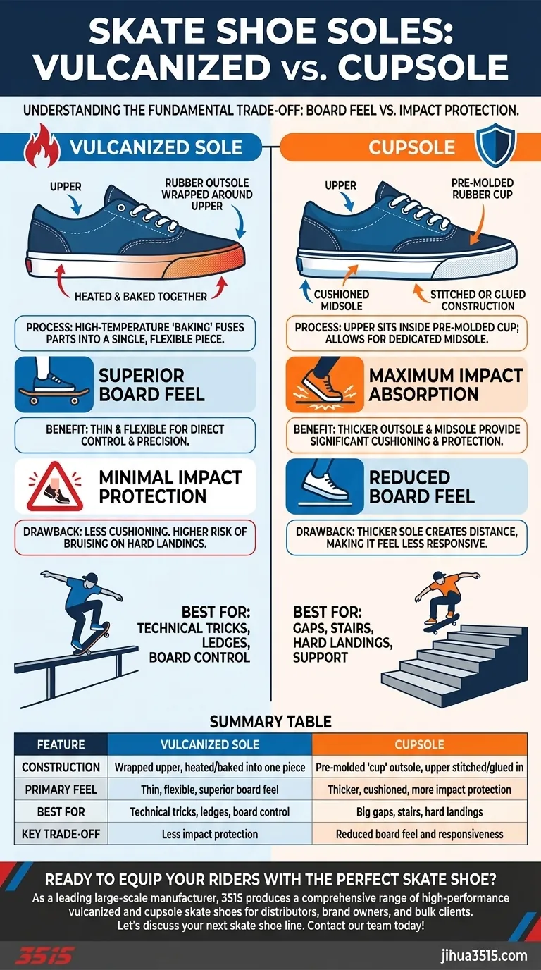 Quels sont les deux principaux types de semelles de chaussures de skate et leurs différences ? Choisissez la bonne semelle pour votre style Guide Visuel