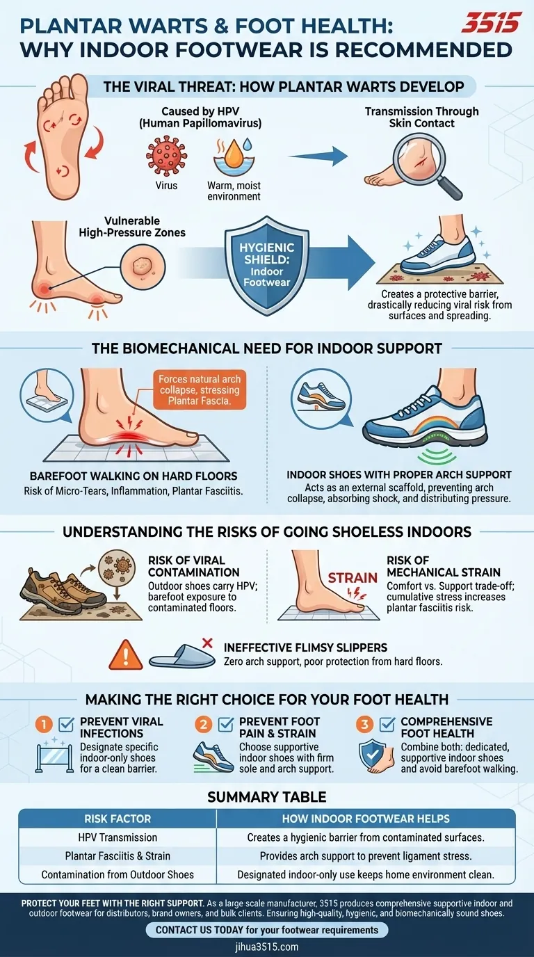 Comment les verrues plantaires peuvent-elles se développer et pourquoi les chaussures d'intérieur sont-elles recommandées ? Protégez vos pieds de la douleur et des infections Guide Visuel