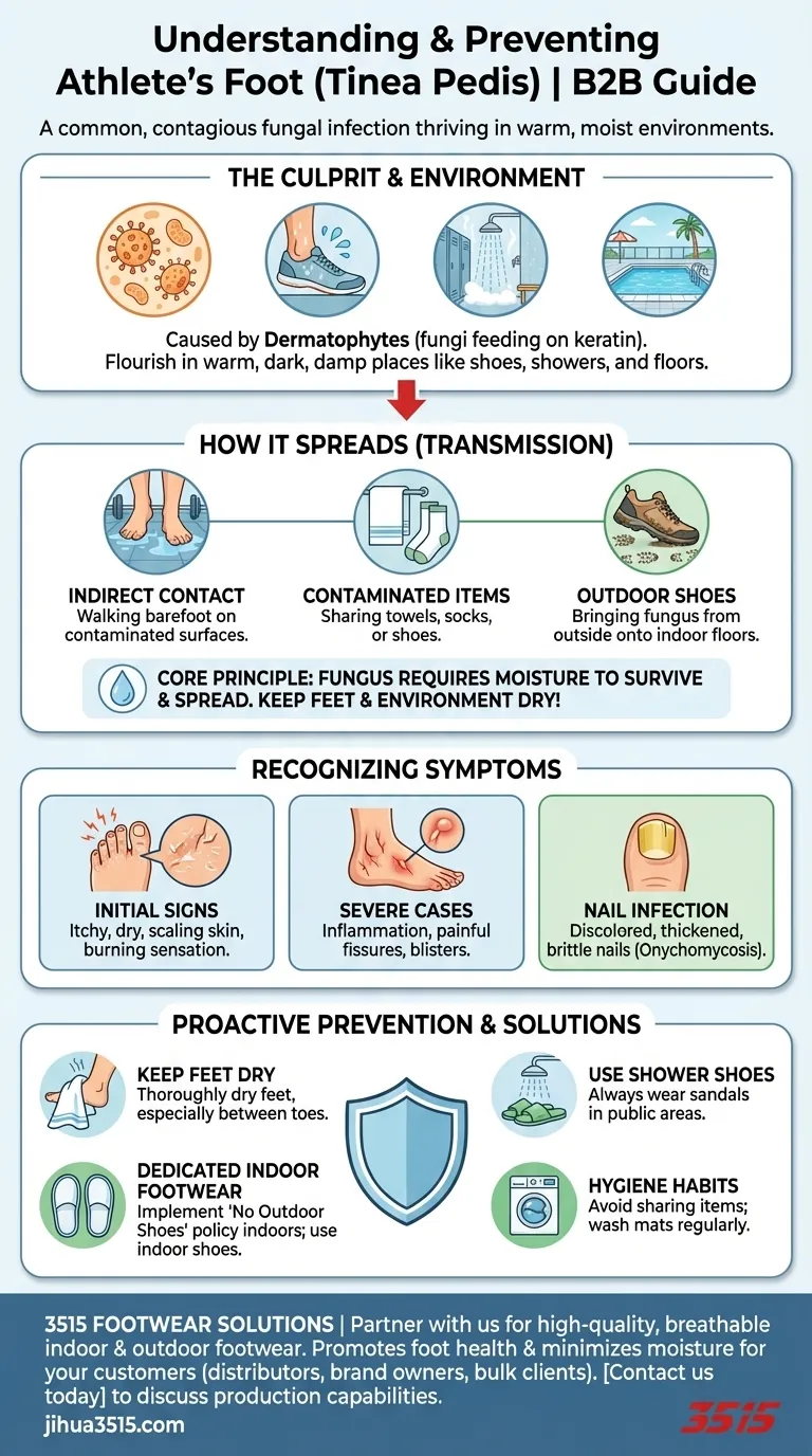Qu'est-ce que le pied d'athlète et comment se propage-t-il ? Prévenir les infections fongiques contagieuses Guide Visuel
