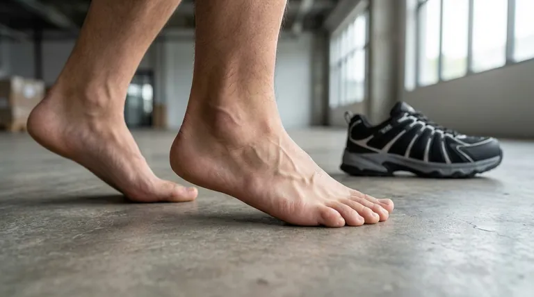 Comment la marche prolongée pieds nus contribue-t-elle aux oignons et aux orteils en marteau ? Les risques cachés des surfaces modernes