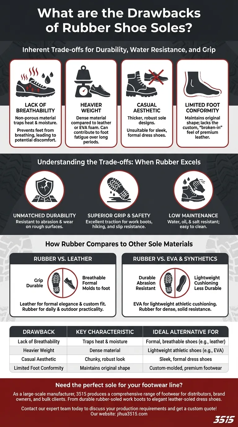 Quels sont les inconvénients des semelles de chaussures en caoutchouc ? Un guide pour faire le bon choix Guide Visuel
