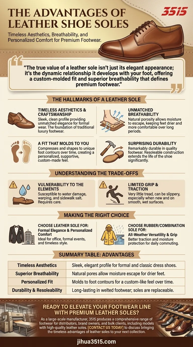 Quels sont les avantages des semelles de chaussures en cuir ? Libérez une élégance intemporelle et un confort personnalisé Guide Visuel