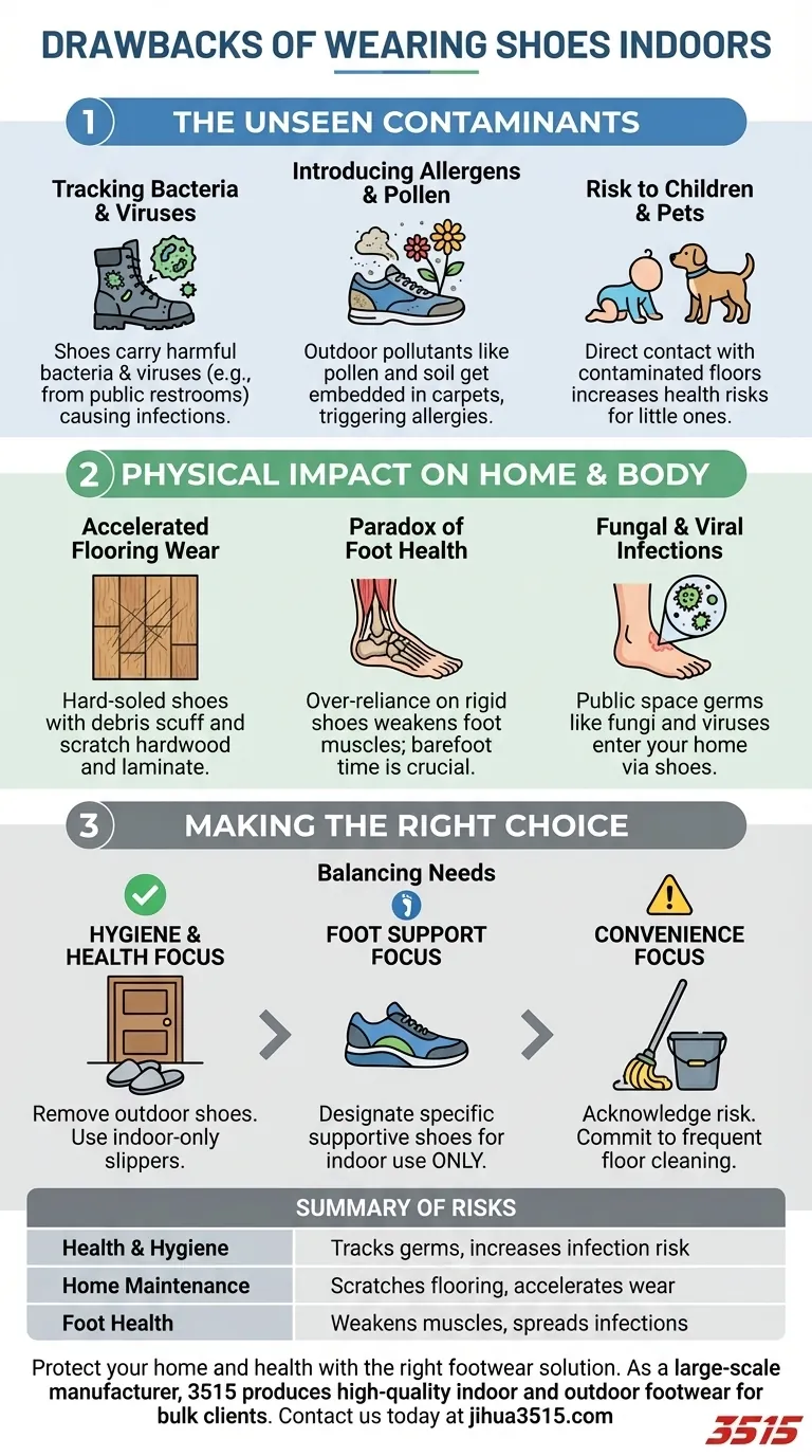 Quels sont les inconvénients de porter des chaussures à l'intérieur ? Protégez votre maison et votre santé des contaminants cachés Guide Visuel