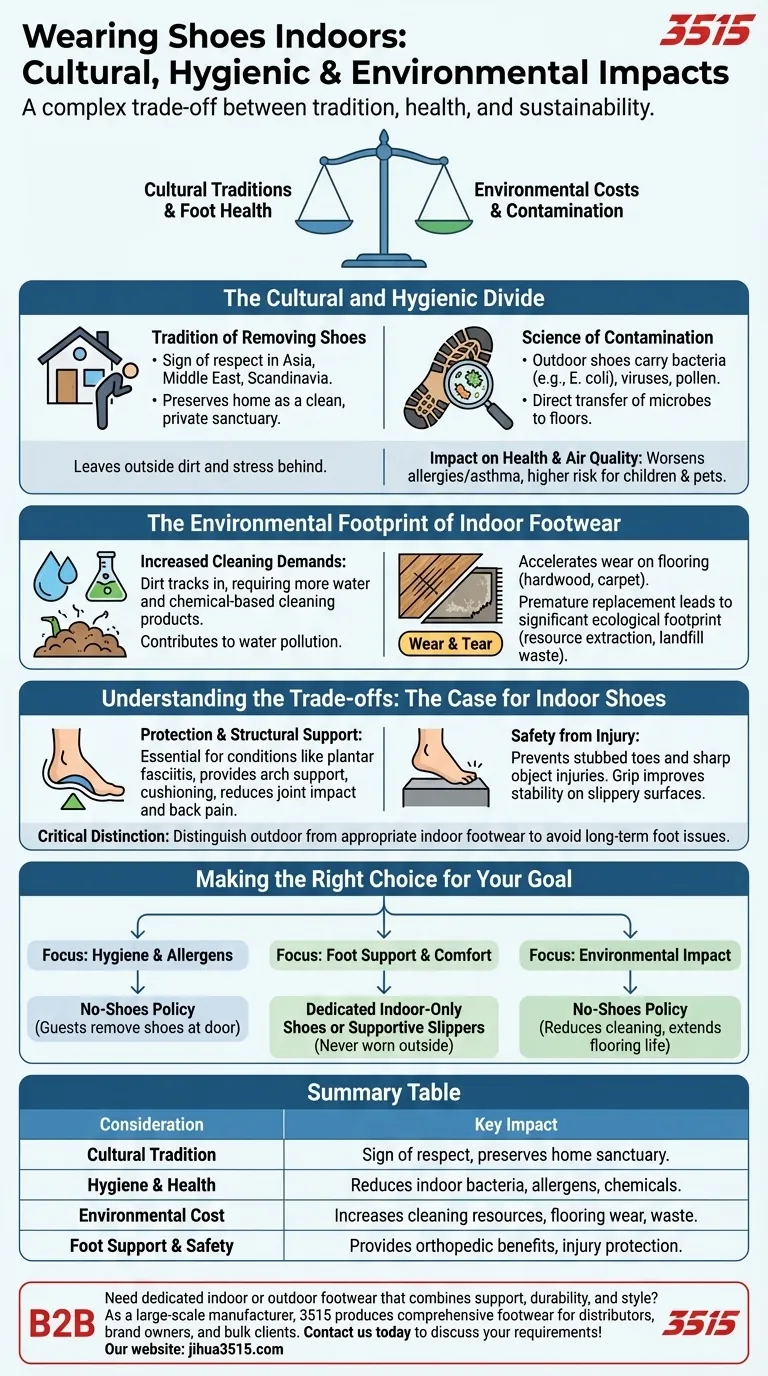 室内で靴を履くことに関連する文化的および環境的配慮とは？衛生、伝統、足の健康のバランスをとる ビジュアルガイド