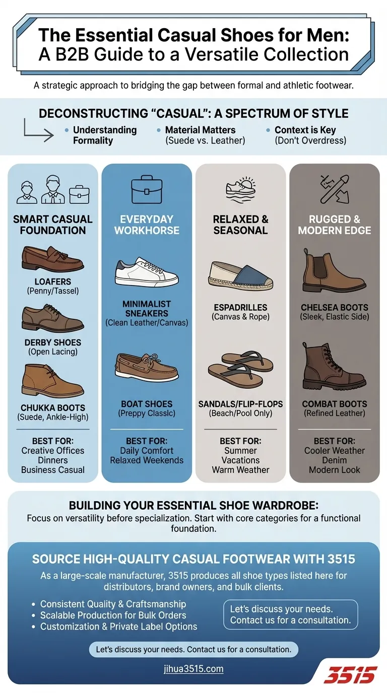 Каковы 15 основных моделей повседневной обуви для мужчин? Создайте универсальный и стильный гардероб Визуальное руководство