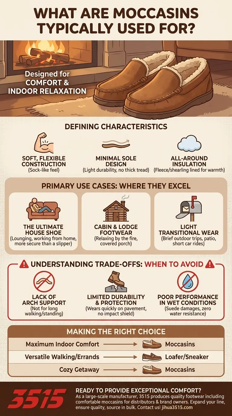 À quoi servent typiquement les mocassins ? Découvrez le confort ultime pour la détente à l'intérieur Guide Visuel
