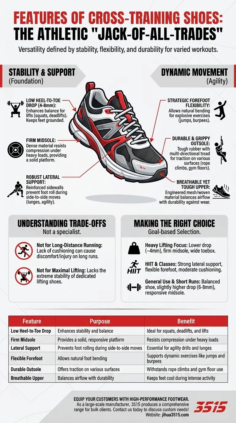交叉训练鞋的特点是什么？掌握适合您锻炼的多功能性能 图解指南